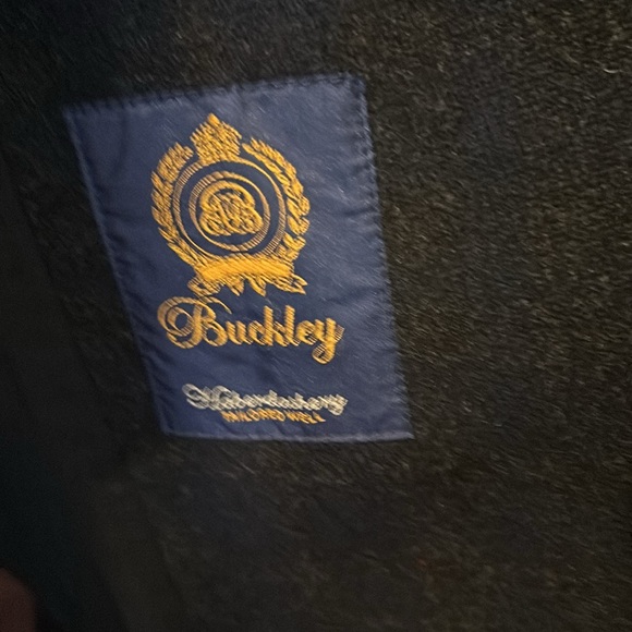 Buckley Tailors Peacoat black with gold buttons size 4 - Picture 3 of 3